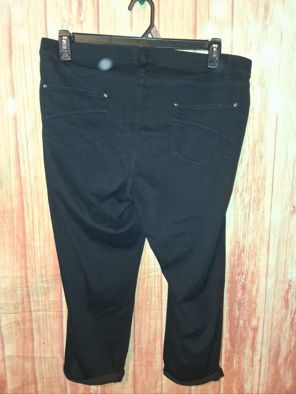 Time And Tru Black Pull-on Capri Pants Sz XXL - Picture 2 of 2